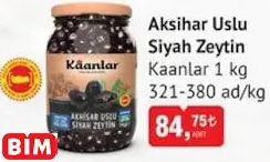 KAANLAR AKHİSAR USLU SİYAH ZEYTİN